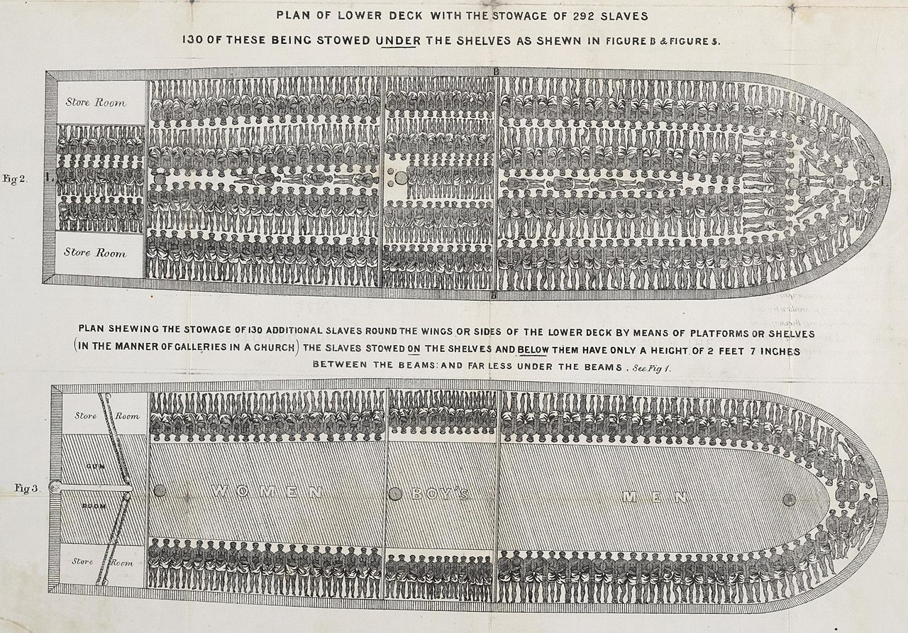 A slave ship from the 15th century