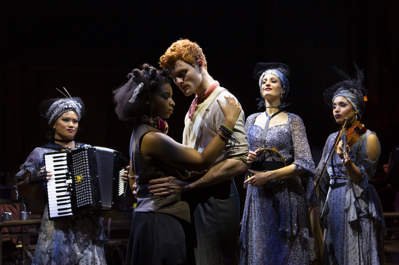 (From left to right) Shea Renne, Morgan Siobhan, Nicholas Barasch, Bex Odorisio, and Belén Moyano. Photo: T Charles Erickson