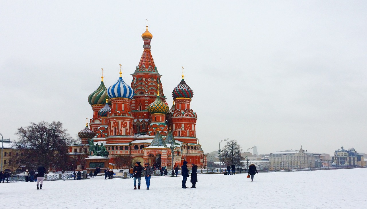 Moscow, the capital of Russia, in winter.