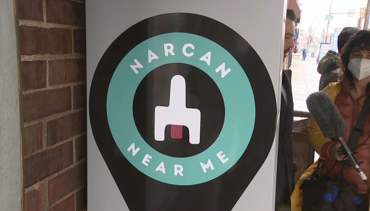 Free access to Narcan through dispensers is now available in Philly. Photo: CBS3