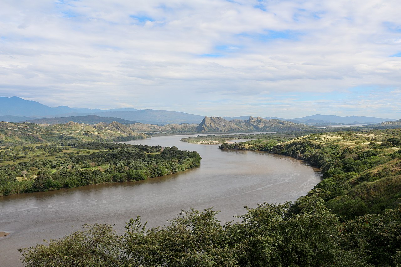 Magdalena River viewed from the Mirador Represa Betania, Colombia. Wiki Commons