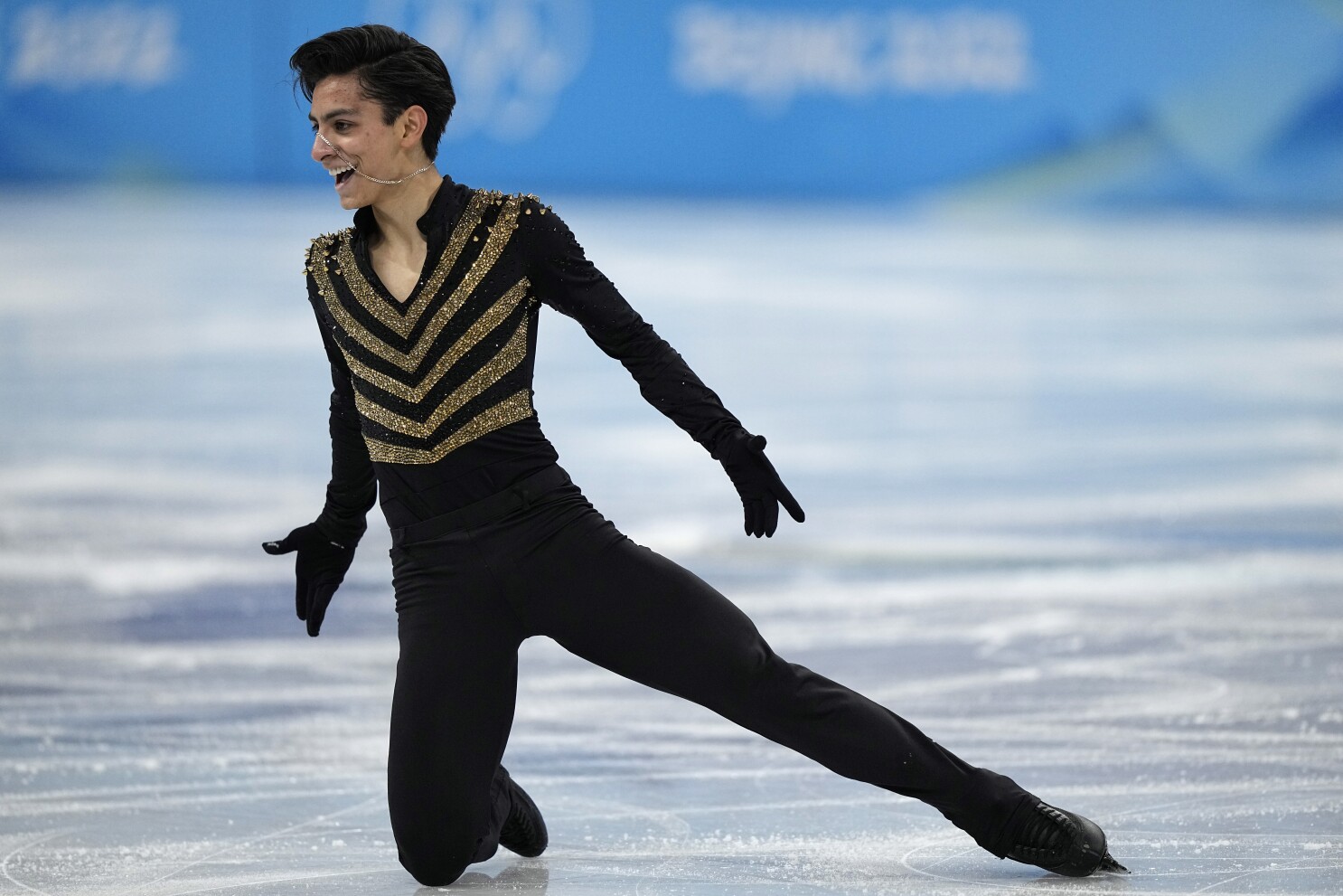 Donovan Castillo during his short program performance. Photo credit: David J. Phillips/Associated Press