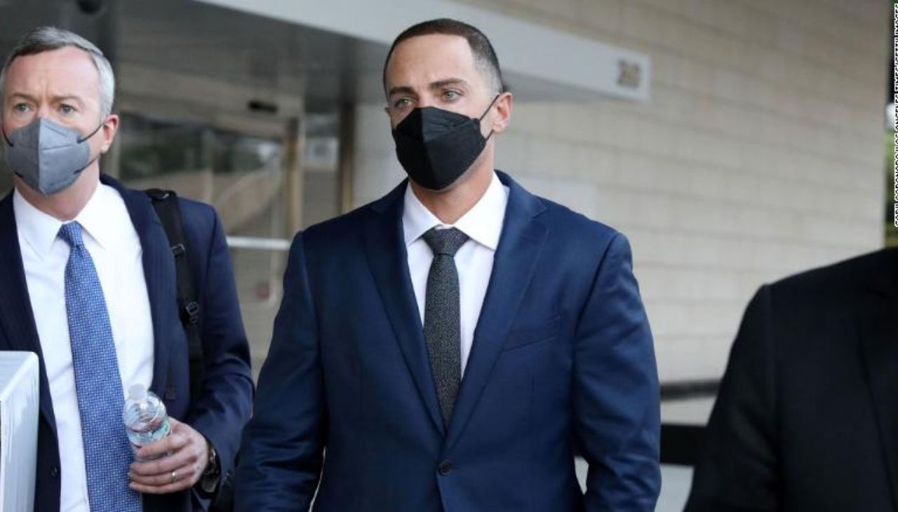 Zachary Horwitz, flanked by attorneys Ryan Hedges, left, and Anthony Pacheco, was sentenced to a maximum of 20 years by a federal judge. Photo: Twitter