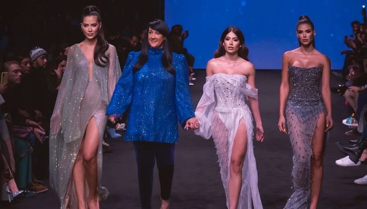 Venezuelan model Bárbara Castellanos presented her brand 'Pasarellas' at New York Fashion Week, together with renowned Dominican fashion designer Giannina Azar. Photo: Courtesy