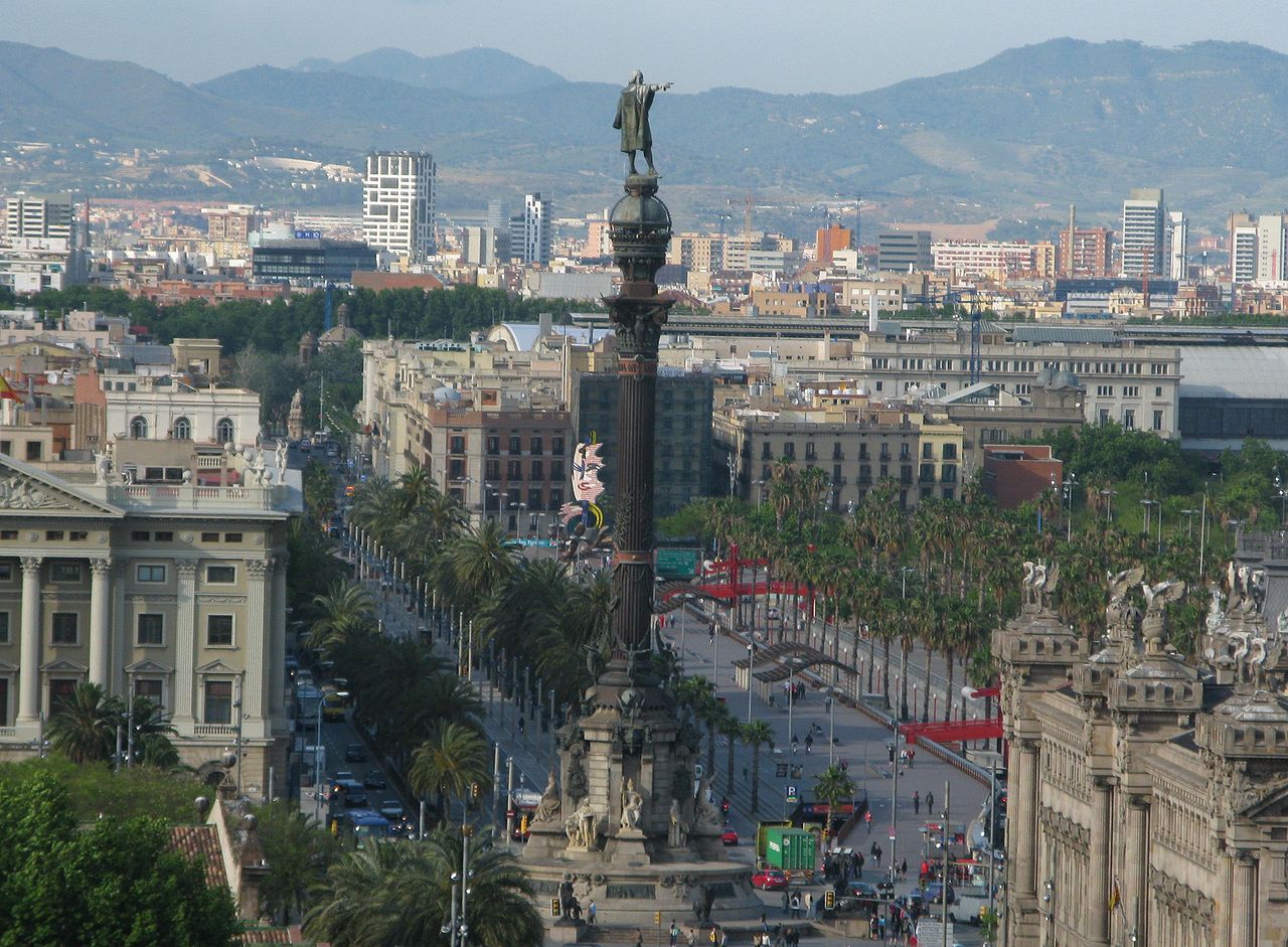 Columbus Monument, Barcelona. Photo: Wikipedia