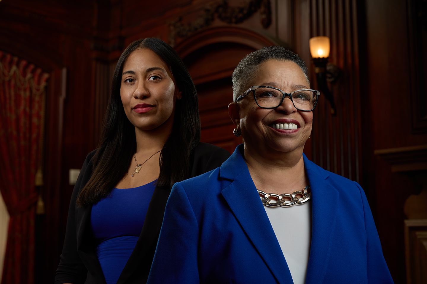 Shannon Morales (left) and Sharmain Matlock-Turner (right) are the 2022 AL DÍA Women of Merit Emerging Leader and Lifetime Achievement Award recipient, respectively. Photo Courtesy of Harrison Brink/AL DÍA News.