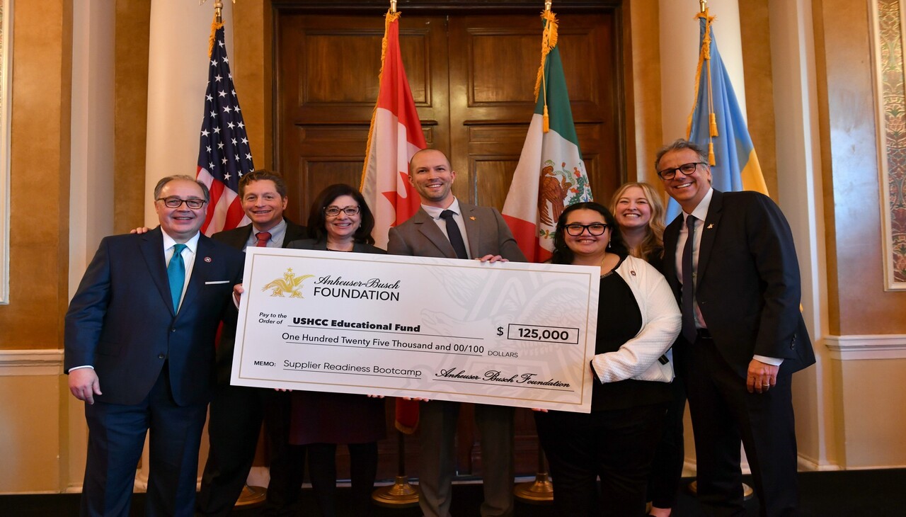 USHCC and Anheuser Busch Foundation present new funding for hispanic entrepreneurs.