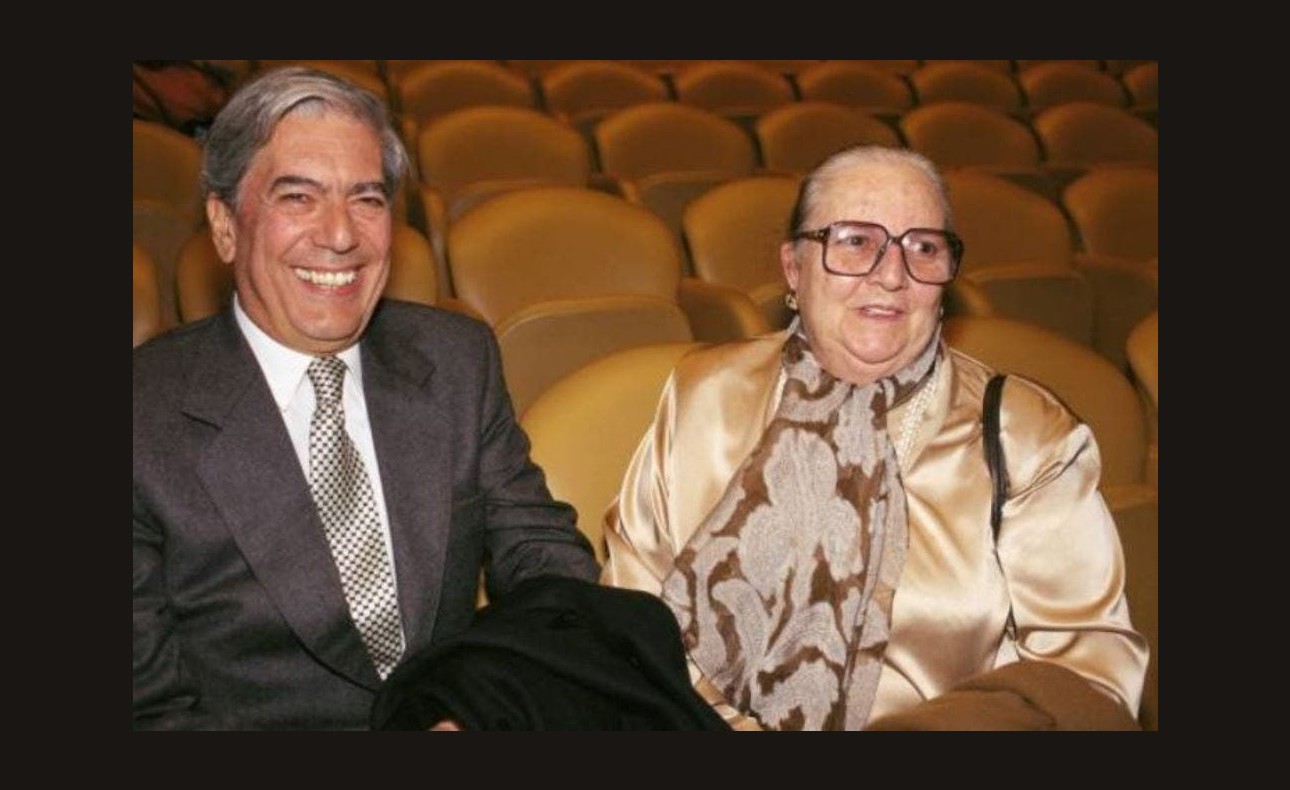 Carmen Balcells junto a Mario VArgas Llosa. Foto: Getty