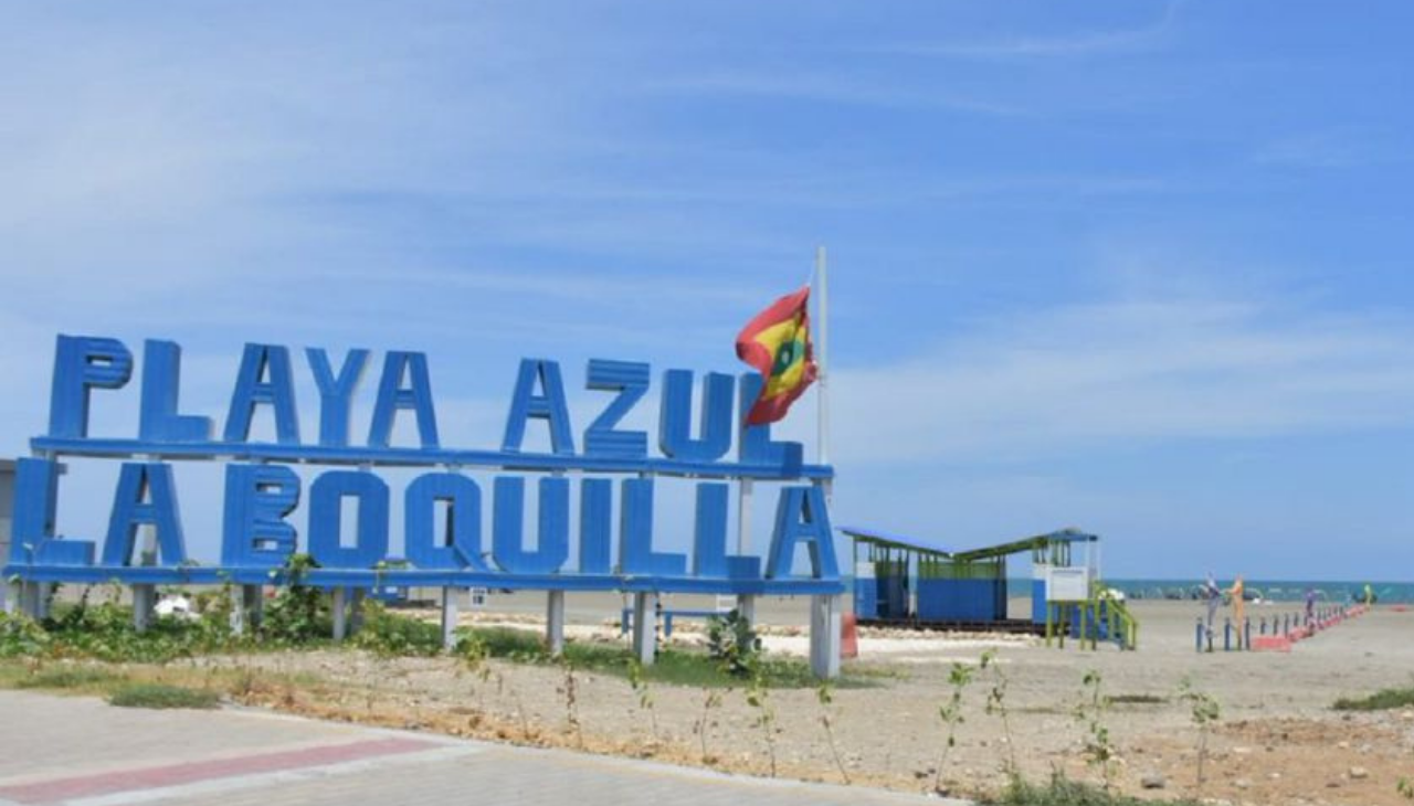 La Boquilla beach is the only public beach in the country with Blue Flag recognition. Photo: Mayor's Office of Cartagena