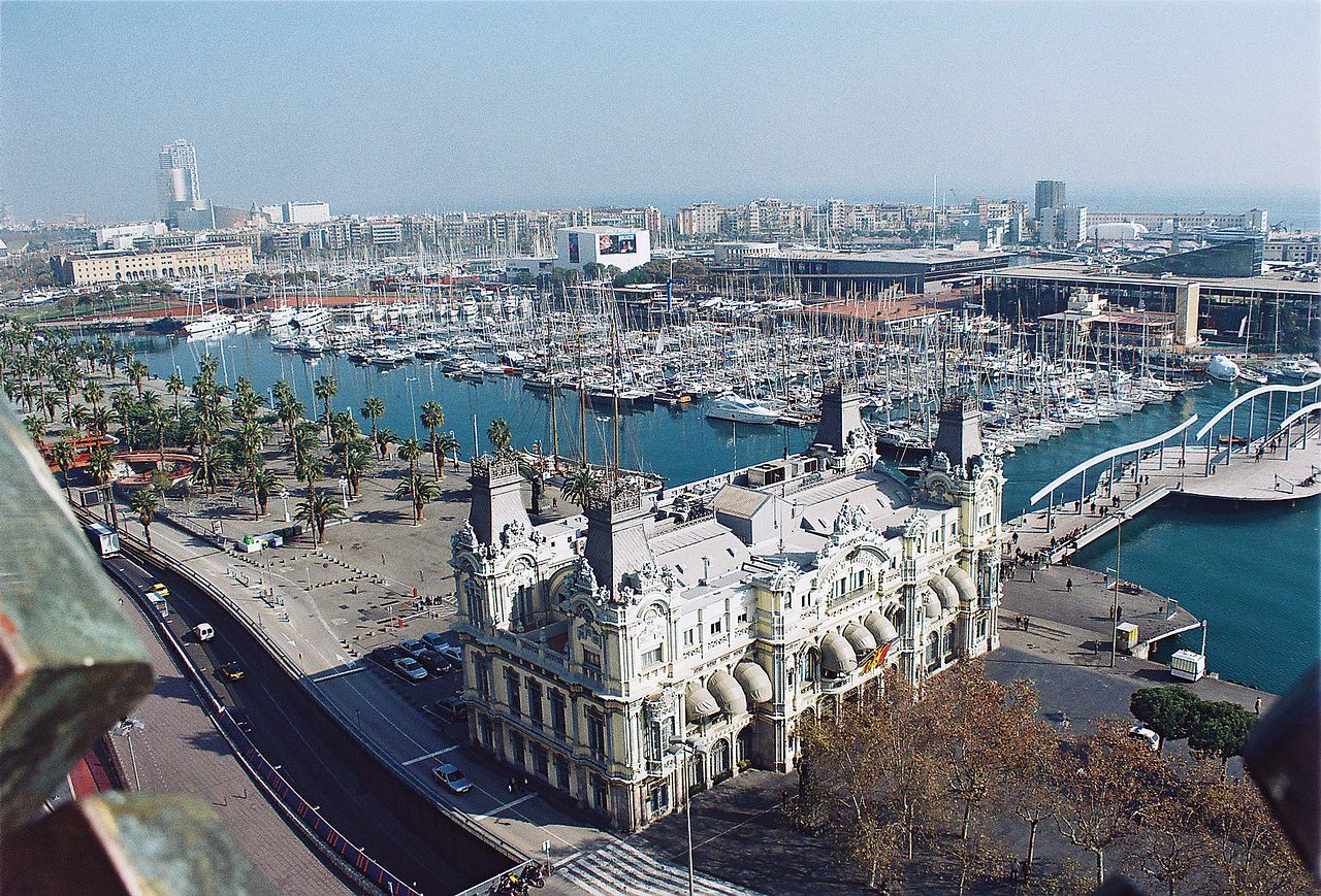 The port of Barcelona. Source: Wikimedia