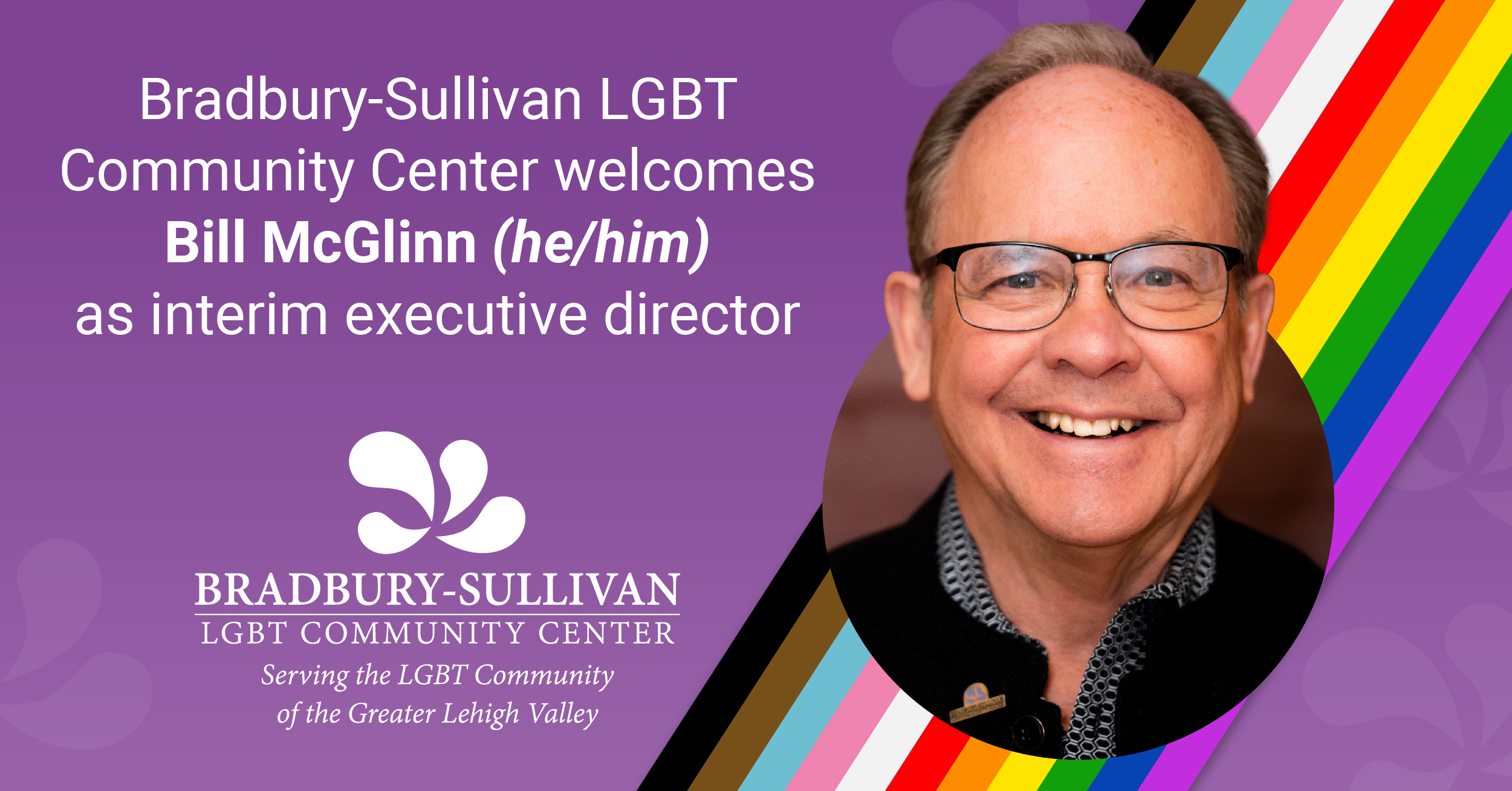 Bill McGlinn is Bradbury-Sullivan Community Center's new interim executive director. Photo courtesy of Bradbury-Sullivan Community Center/Megan Keller Photography