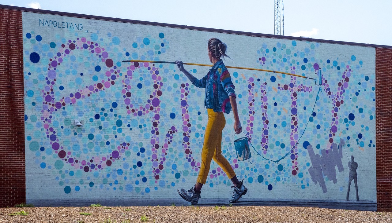 Graffiti with the word Equity.