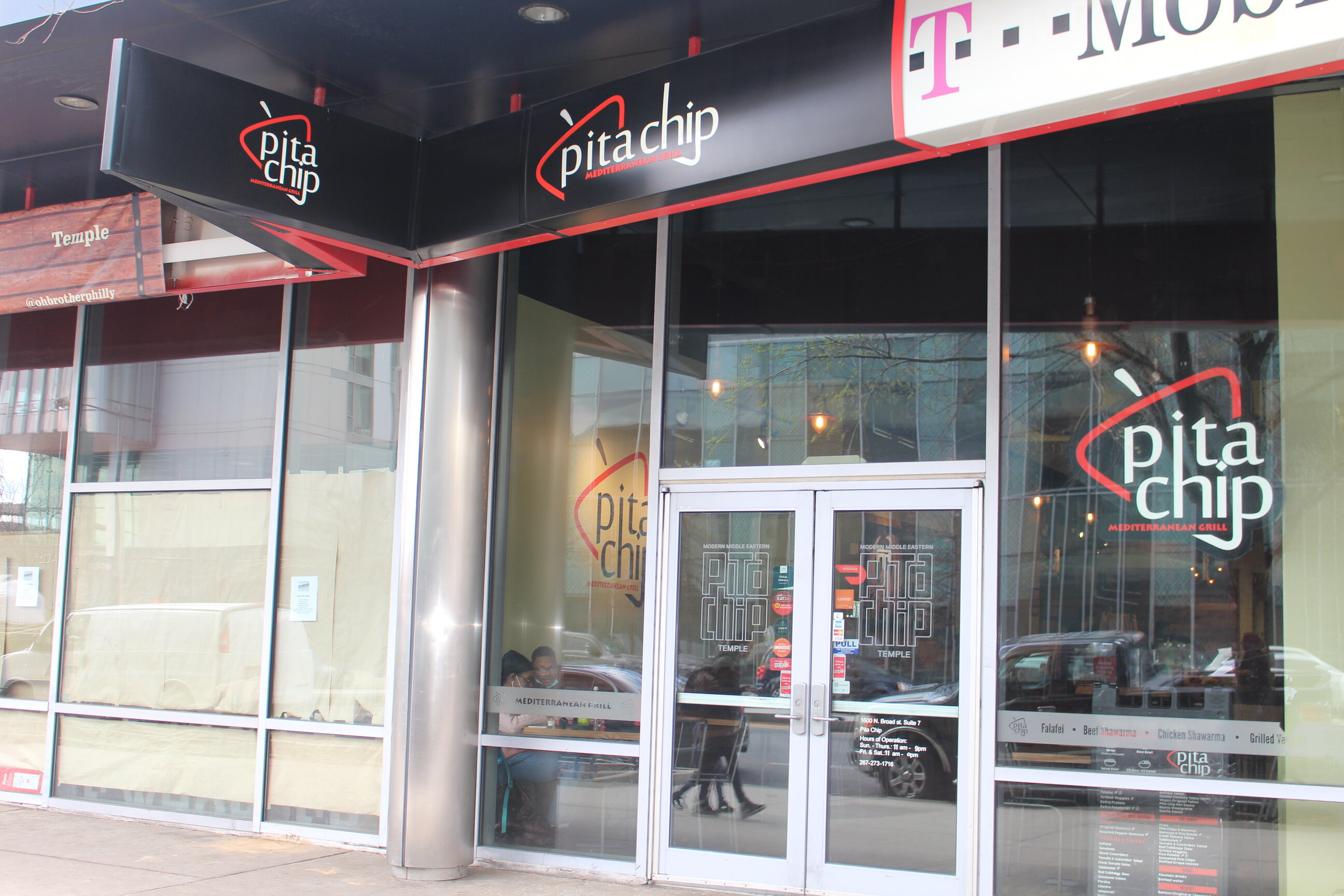 The Pita Chip restaurant near Temple University's campus. Photo credit: Jensen Toussaint 