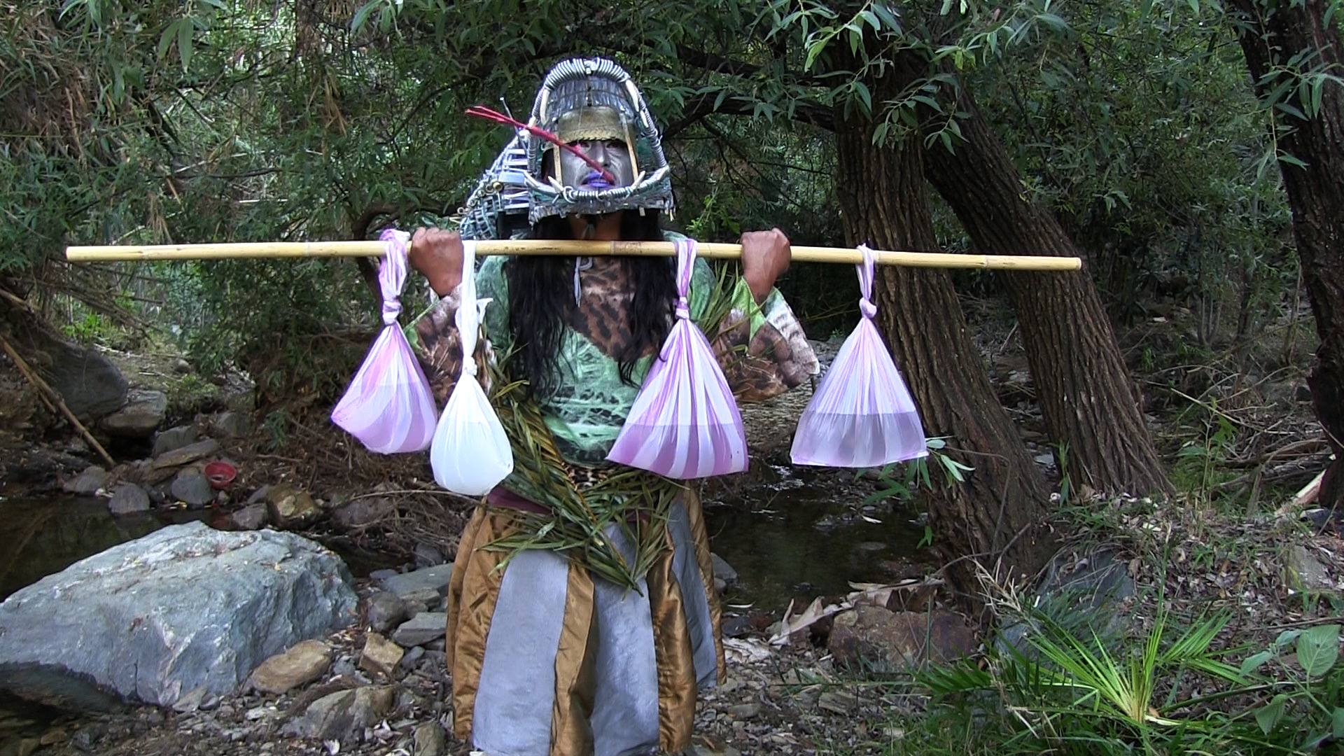 Image of the video installation "Hasta que los cantos broten" at the Mexican Pavilion of the Venice Biennale. Source: Secretaría Cultura/bienaldevenecia.mx