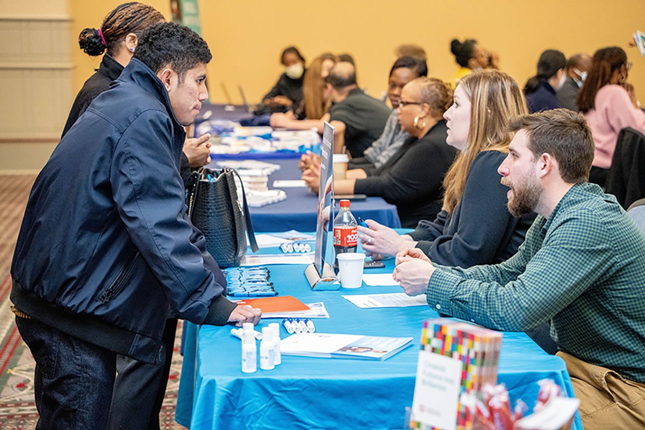 More than three dozen exhibitors were on hand at the 2022 AL DÍA Diverse City Career Fair. Photo: Peter Fitzpatrick/AL DIA News. 