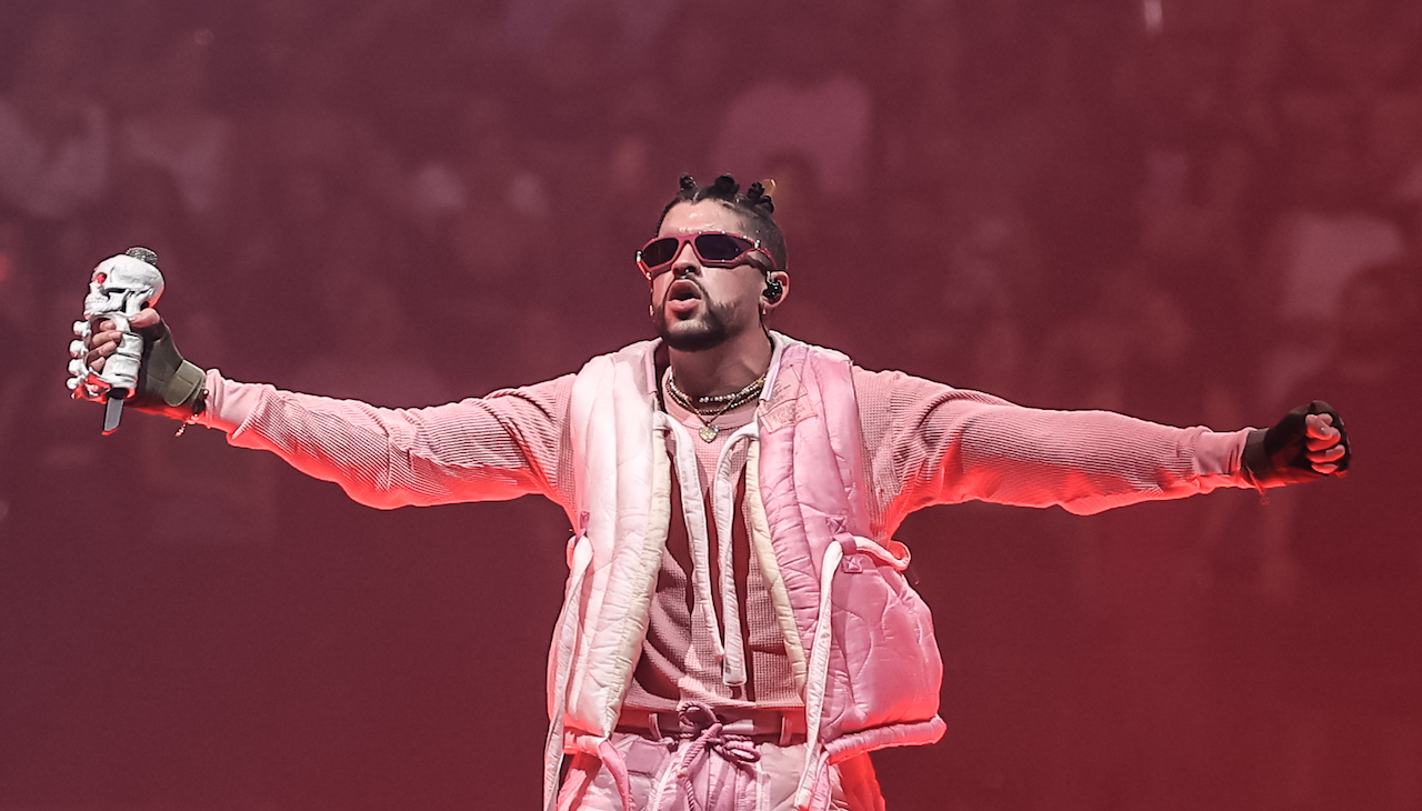 Bad Bunny performing in Miami, Florida. Photo: John Parra/WireImage.