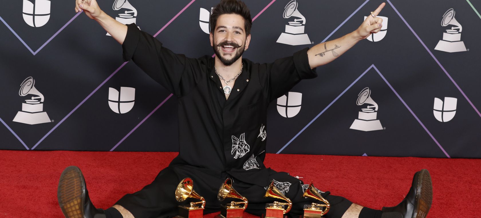 Camilo was one of the most awarded artists at the Latin Grammy Awards 2021