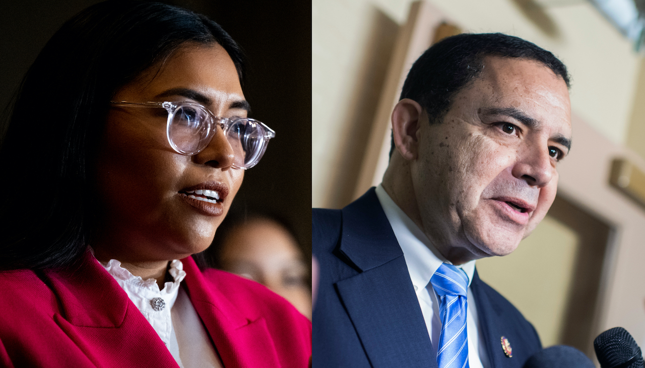 Jessica Cisneros hace tiempo que tiene en el punto de mira la postura sobre el aborto del representante Henry Cuellar. Fotos: Getty Images