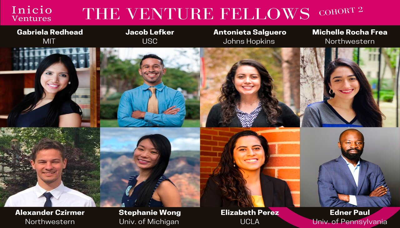 Inicio Ventures selected candidates to 100 Rising Latinx Founders to Watch.