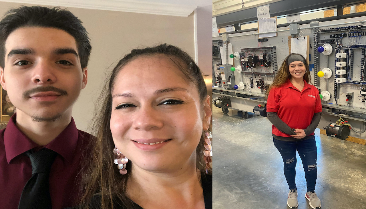 Mercedes Lopez and her son, Jeremy both went to and graduated from Orleans Technical College with new careers. Photos courtesy of Mercedes Lopez.