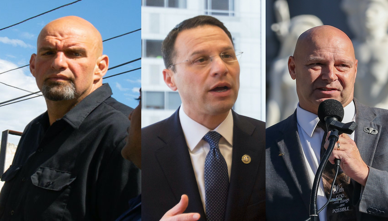 John Fetterman, Josh Shapiro and Doug Mastriano all saw success in Tuesday's PA Primary, and are now headed to a general election with major consequences. Photos: AL DÍA Archives and Getty Images.