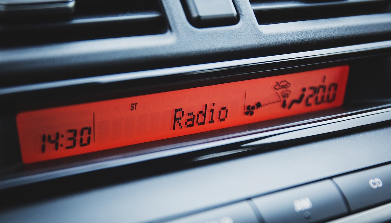 Car radio.