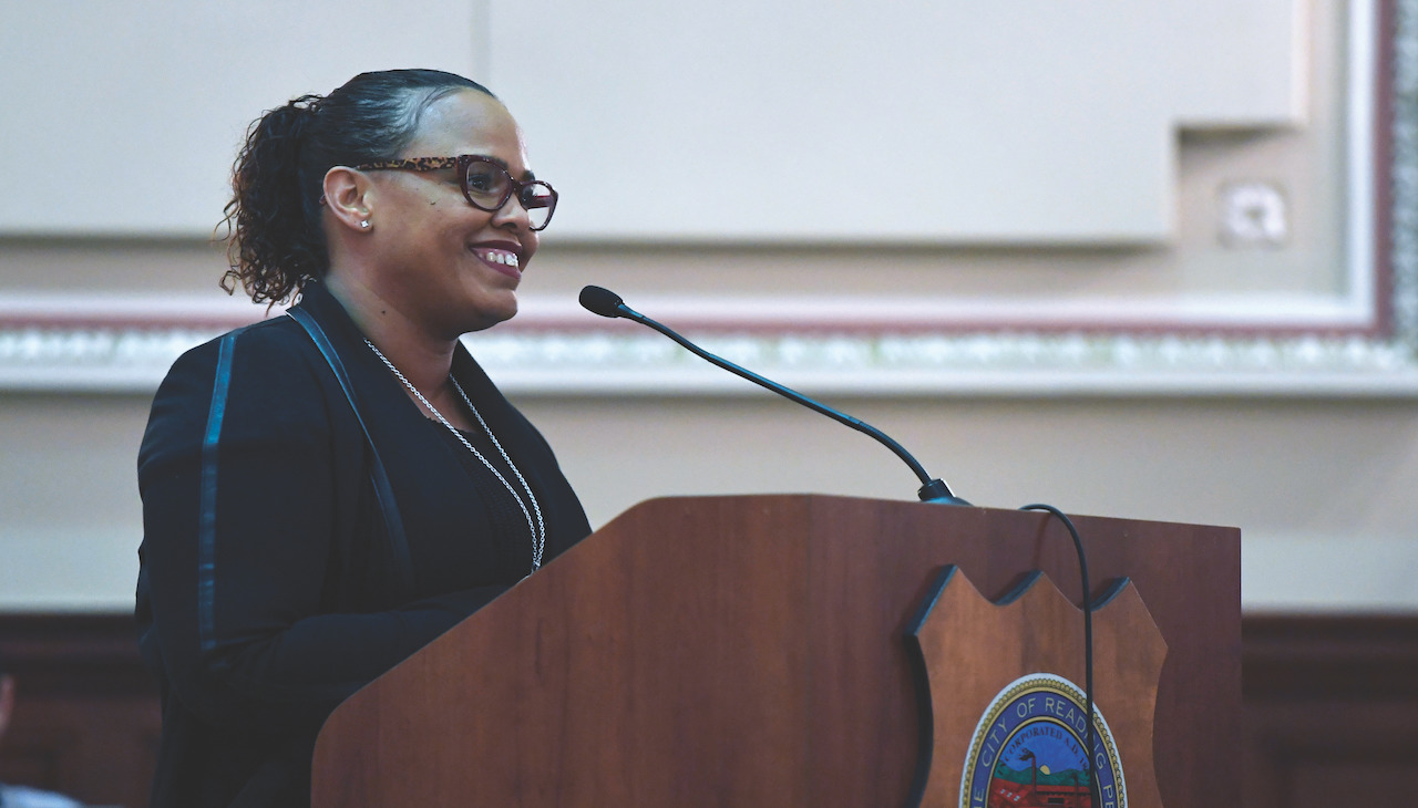 Johanny Cepeda-Freyitz is running to be the first Democrat elected to the PA State House in District 129. Photo: Johanny Cepeda-Freytiz speaks after being appointed to the vacant District 6 seat during a special meeting of Reading City Council on Tuesday, February 5, 2019. Photo by Jeremy Drey (Photo By Jeremy Drey/MediaNews Group/Reading Eagle via Getty Images