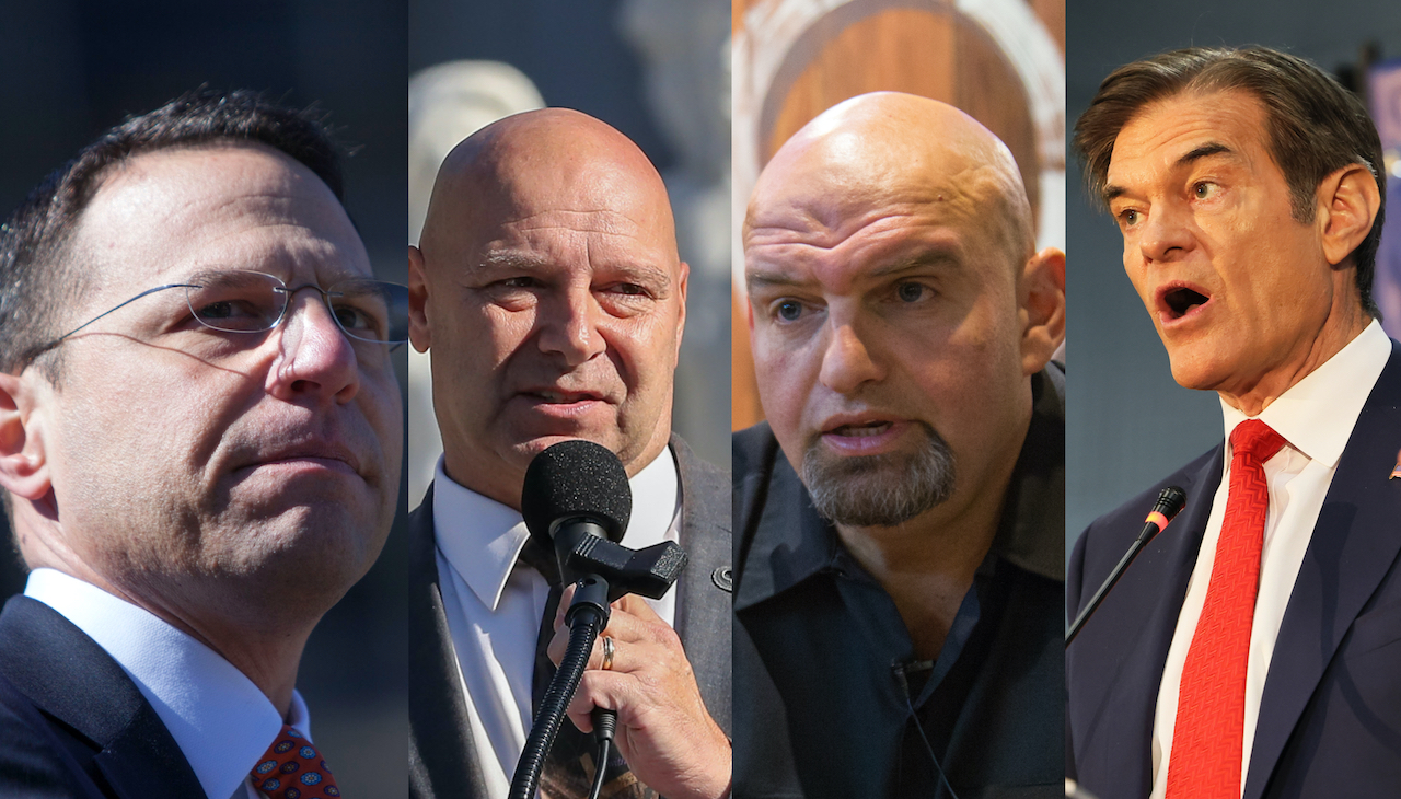 The candidates running for PA Governor and U.S. Senator in 2022. Photos: AL DÍA Archives and Getty Images.