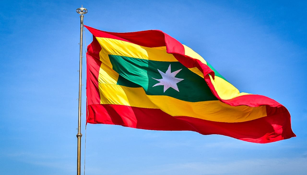 La Cuadrilonga is the name given to the flag of Cartagena de Indias. Photo: IPCC