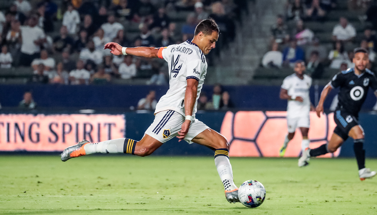 Mexican soccer player Javier Chicharito Hernández, L.A. Galaxy player.