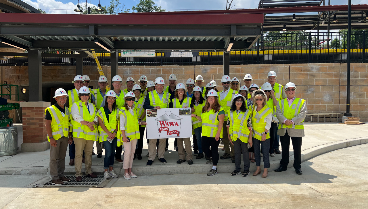 Wawa and SEPTA announce new train station. Photo Courtesy of SEPTA