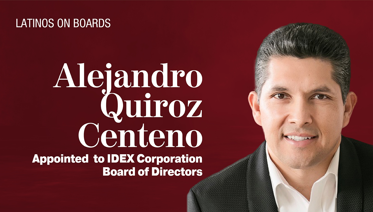 Alejandro Quiroz, Board member at IDEX Corporation.