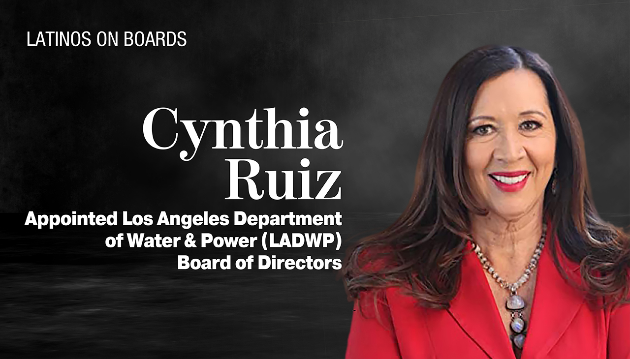 Cynthia Ruiz, Vice President of the Board of Directors at the Los Angeles Department of Water and Power.