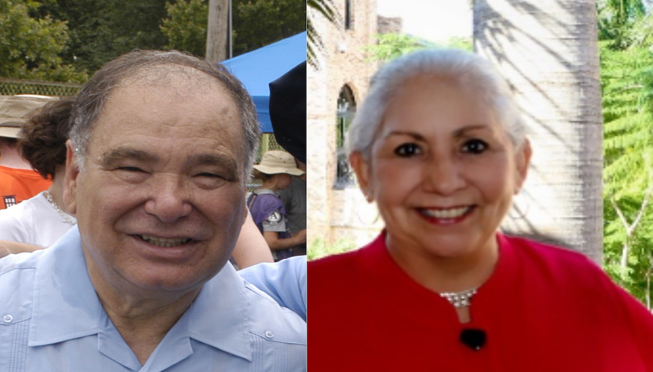 Raúl Yzaguirre (left), Dr. Julieta García (right). 