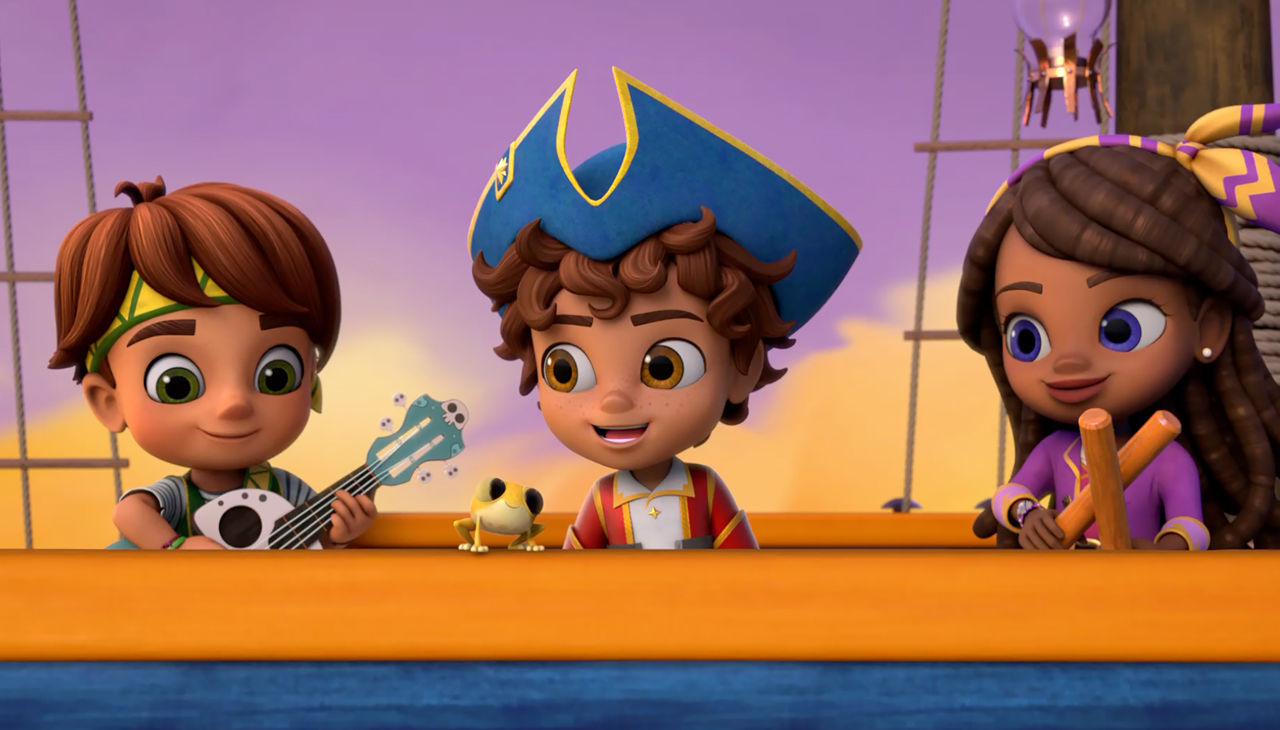 ‘Santiago of the seas’ es una serie animada que se emite semanalmente y combina los valores de la cultura caribeña. Foto: Cortesía - Nickelodeon. 