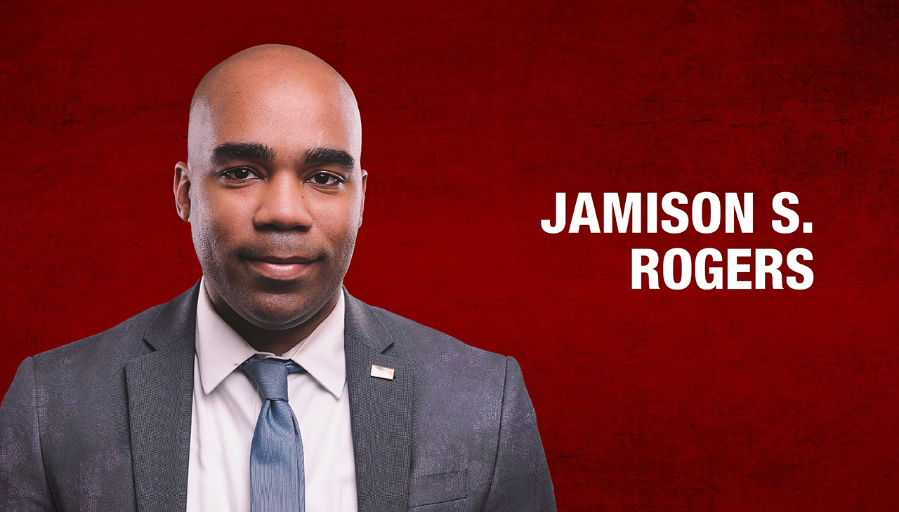 Jamison S. Rogers is one of the 2022 AL DÍA 40 Under Forty honorees. Graphic: Maybeth Peralta/AL DÍA News.