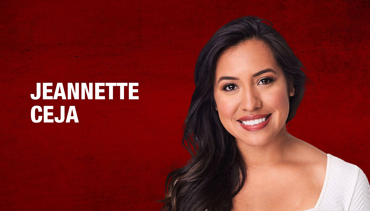 Jeannette Ceja is one of the 2022 AL DÍA 40 Under Forty honorees. Graphic: Maybeth Peralta/AL DÍA News.