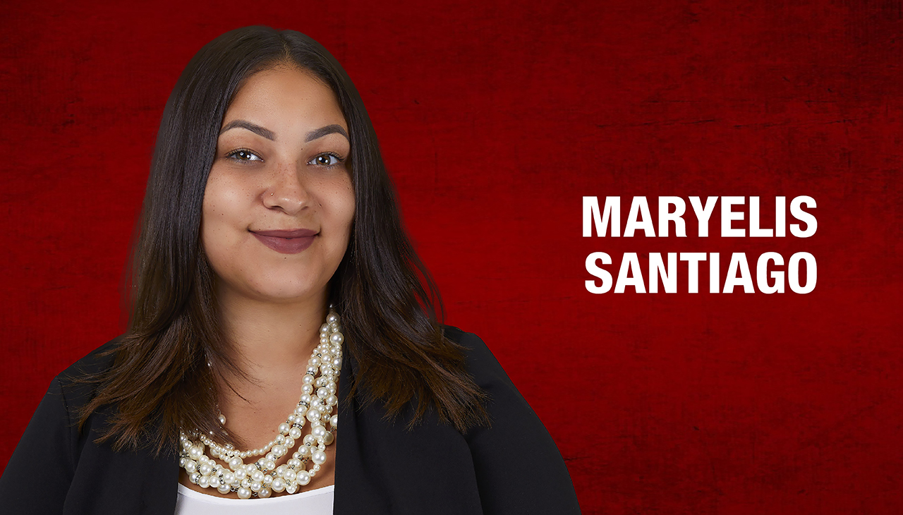 Maryelis Santiago is one of the 2022 AL DÍA 40 Under Forty honorees. Graphic: Maybeth Peralta/AL DÍA News.