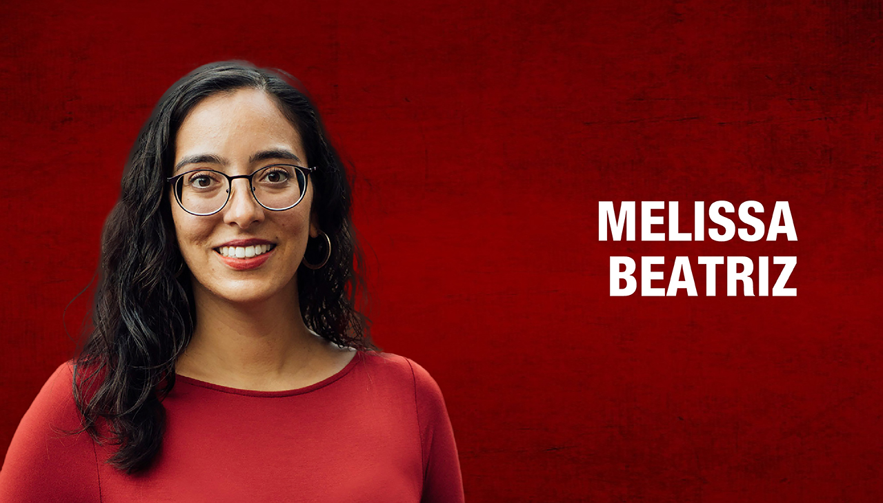 Melissa Beatriz is one of the 2022 AL DÍA 40 Under Forty honorees. Graphic: Maybeth Peralta/AL DÍA News.