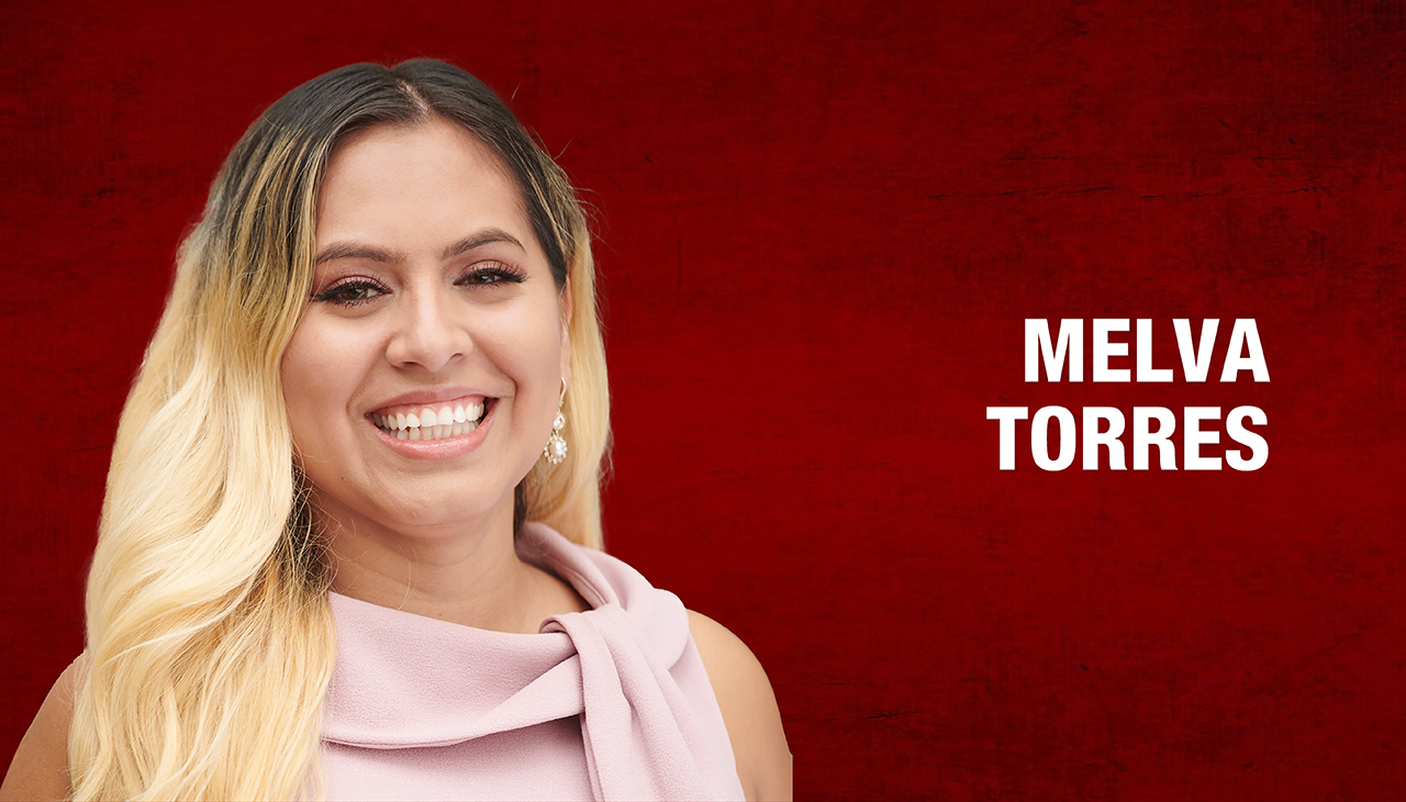 Melva Torres is one of the 2022 AL DÍA 40 Under Forty honorees. Graphic: Maybeth Peralta/AL DÍA News.