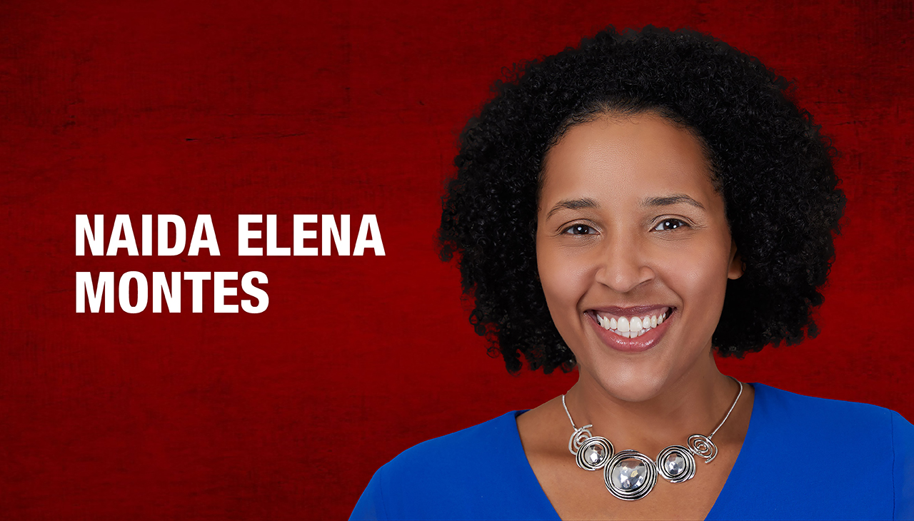 Naida Elena Montes is one of the 2022 AL DÍA 40 Under Forty honorees. Graphic: Maybeth Peralta/AL DÍA News.