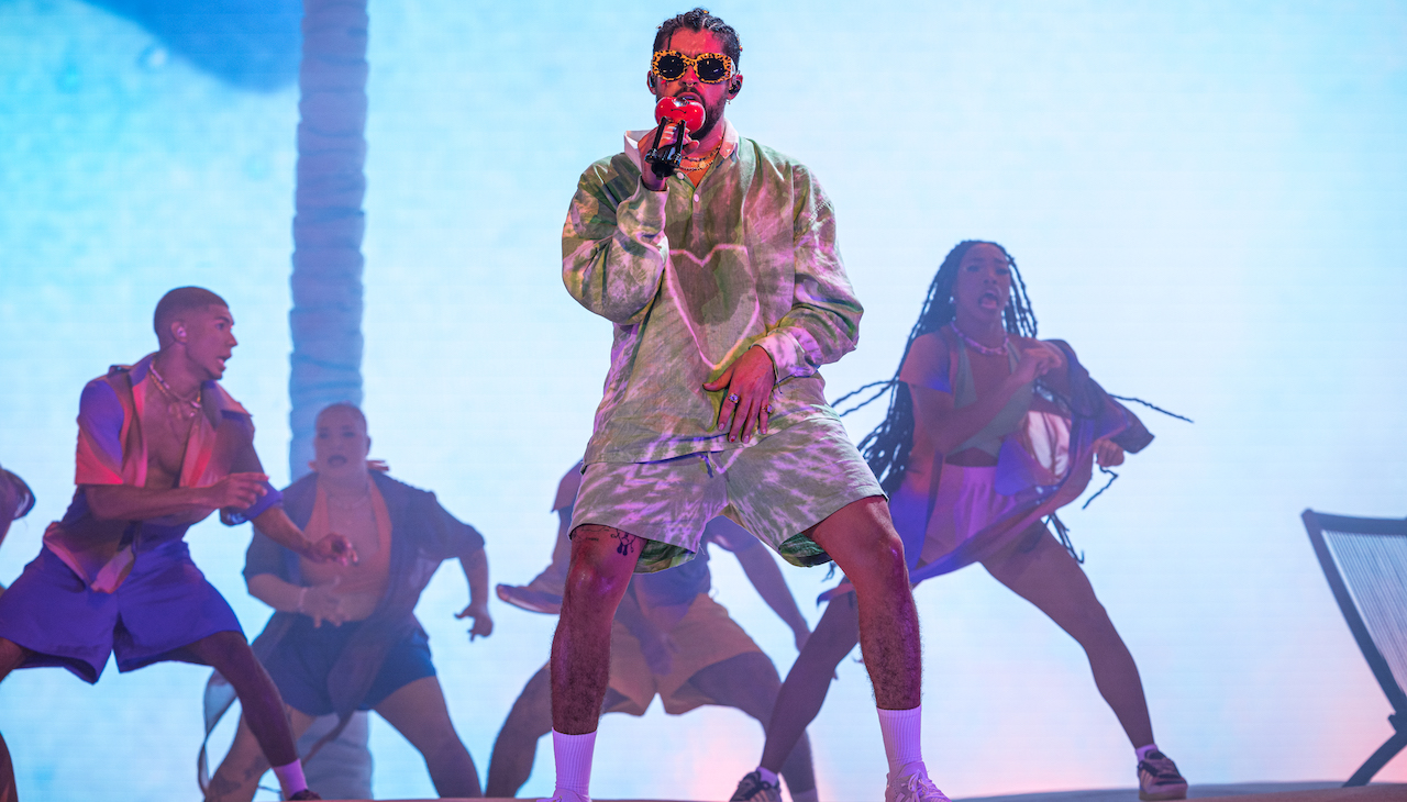 Bad Bunny performs in Orlando