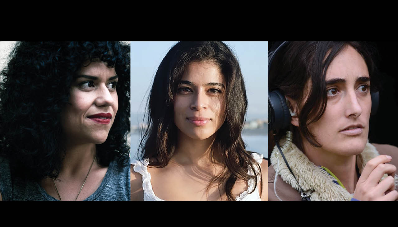 (Left to right ) Cecilia Aldarondo is a director-producer from the Puerto Rican diaspora who works at the intersection of poetics and politics; Nicole Mejia is a Los Angeles based director, writer and producer; With five feature films, Yulene Olaizola is one of the most prolific female directors from Latin America. Courtesy The Latinx House .