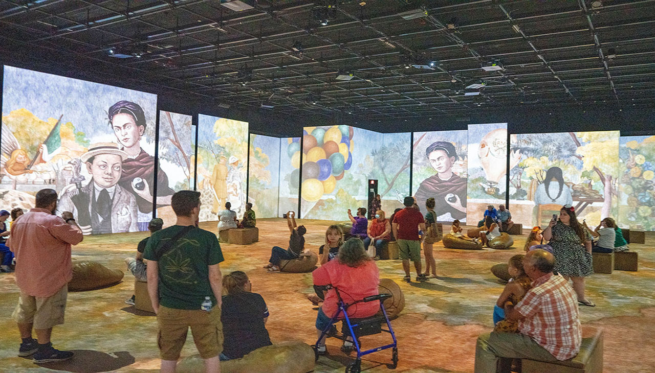 The exhibition "Mexican Geniuses" - A Frida & Diego Immersive Experience arrives for the first time in the United States to Washington DC. Photos: Peter Fitzpatrick/AL DIA News