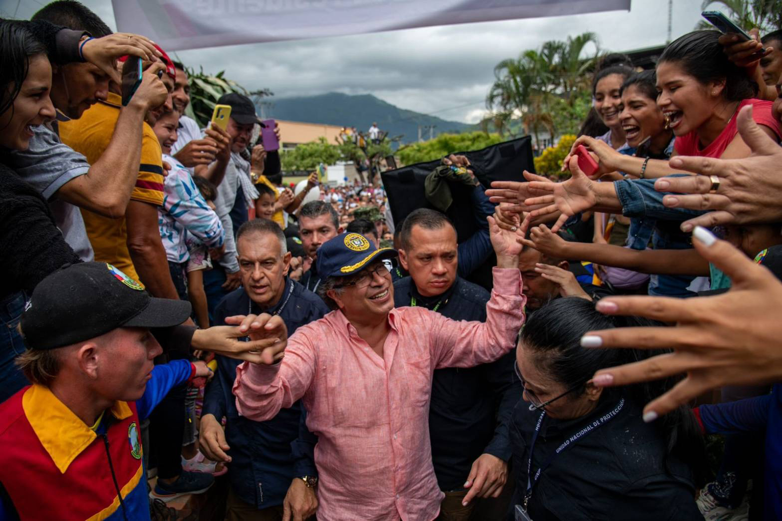 Gustavo Petro en la región colombiana del Catatumbo, El Tarra, Norte de Santander. Twitter de @petrogustavo. 