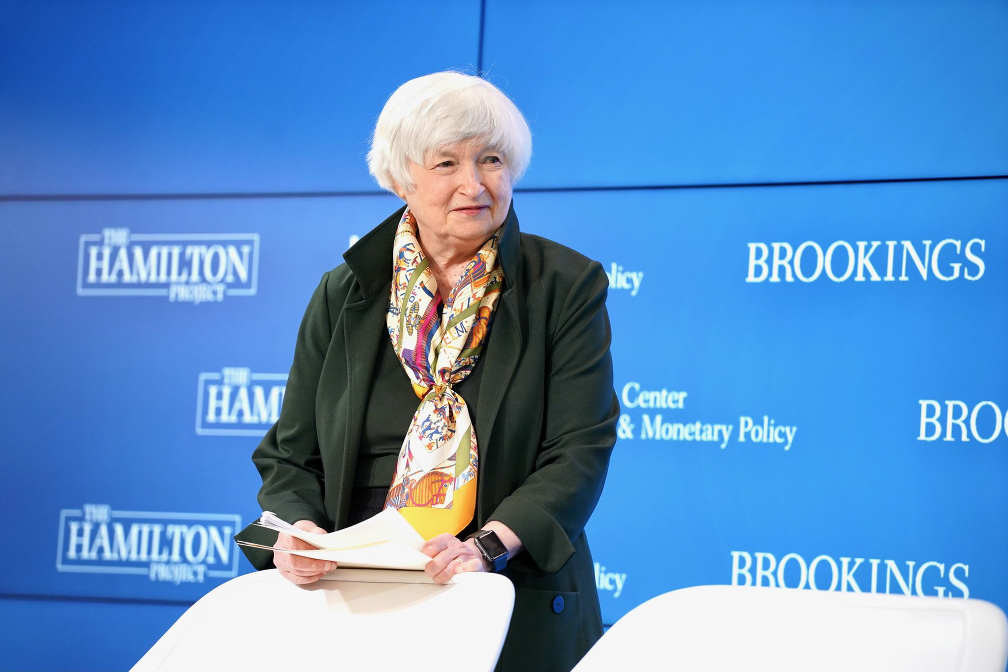 Janet Yellen, Secretaria del Tesoro de los Estados Unidos desde 2021. Twitter de @USTreasury.