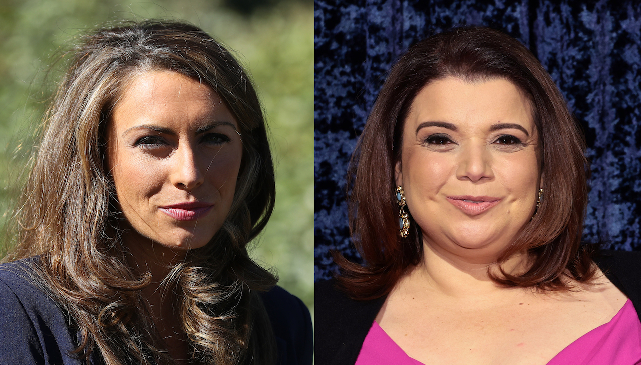 Pictured: On the left, former Trump staffer Farah Griffith and on the right, conservative strategist Ana Navarro.