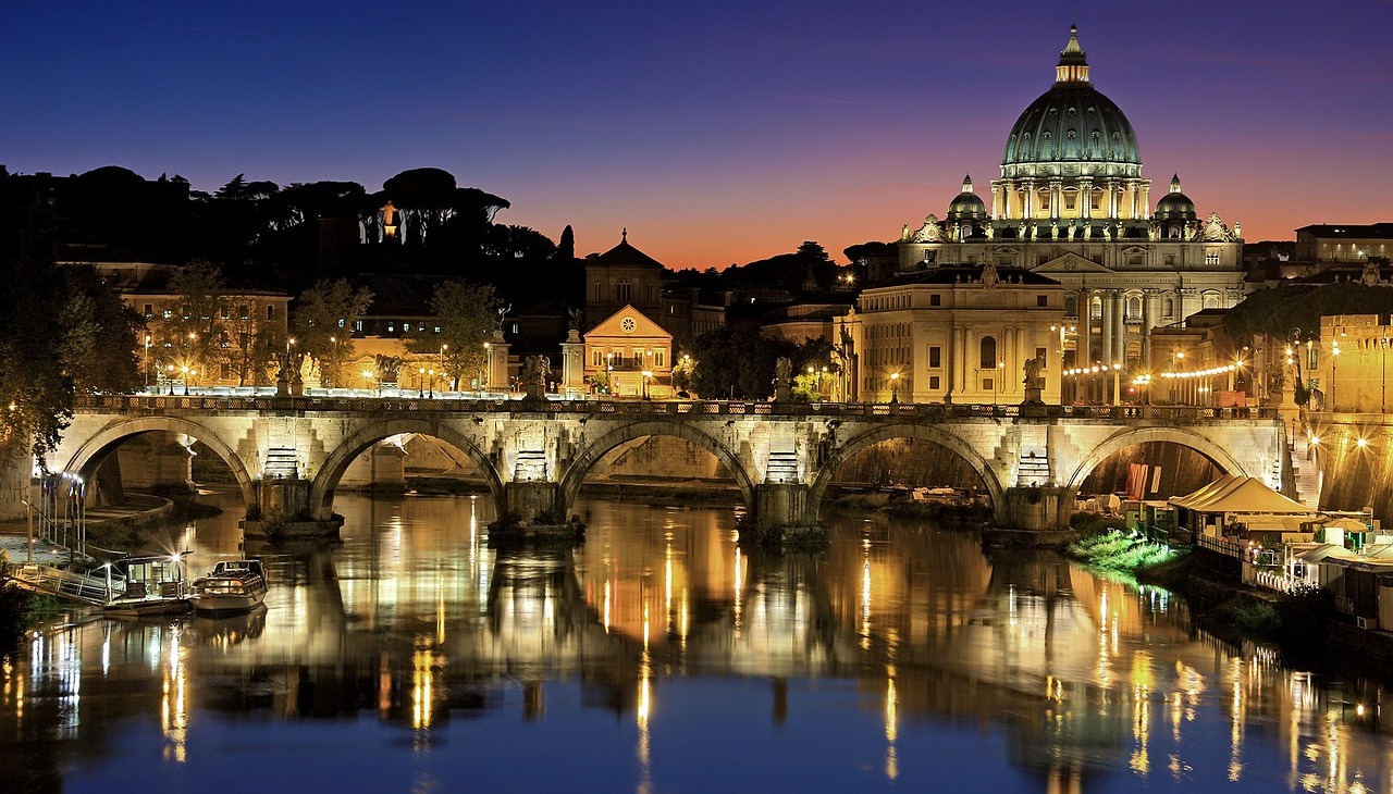 Panoramic view of the Vatican City.