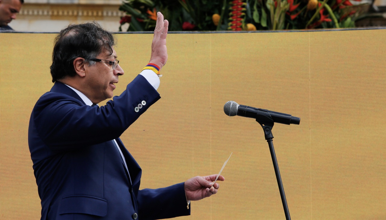 Gustavo Petro was sworn in as President of Colombia for the 2022-2026 term. Alexa Rochi / AL DÍA