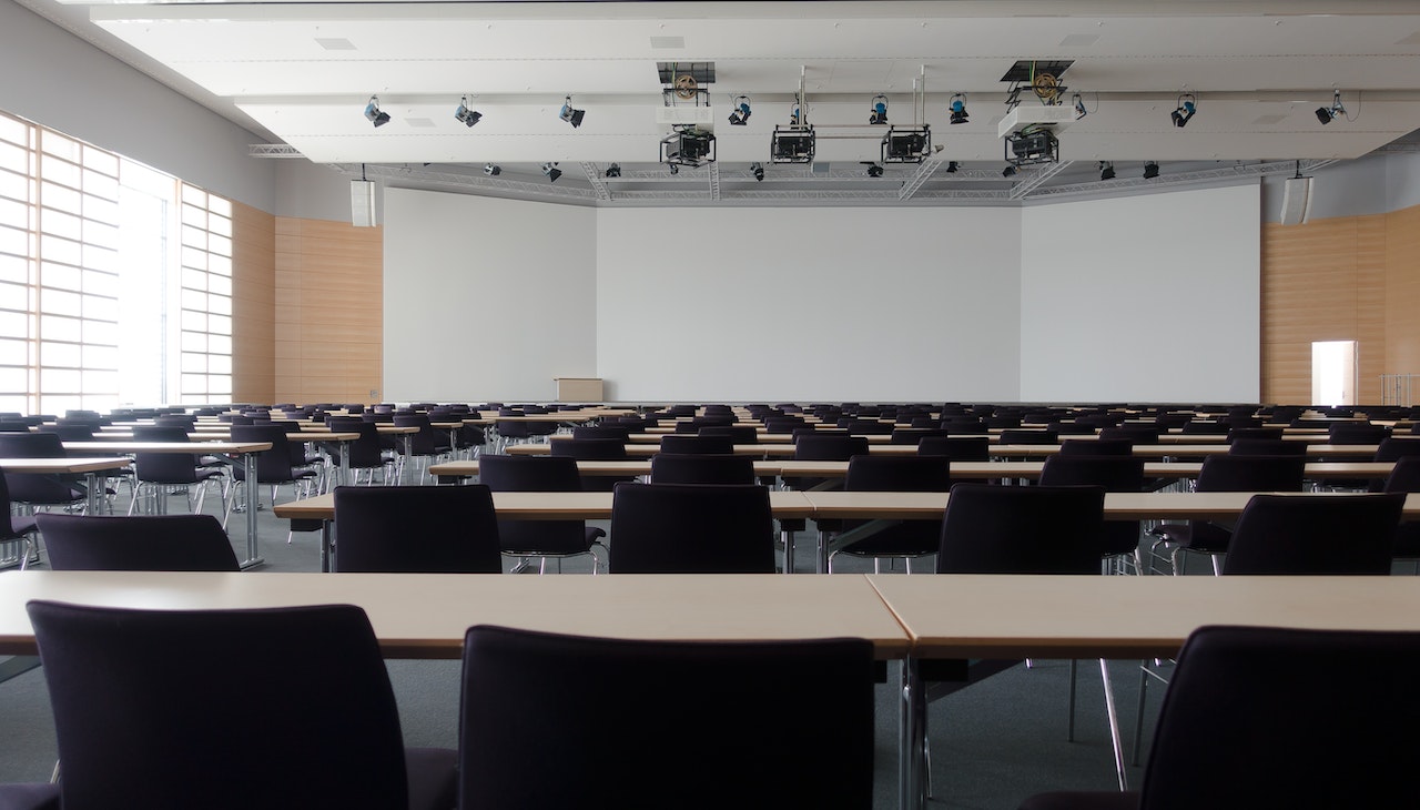 Empty classroom.